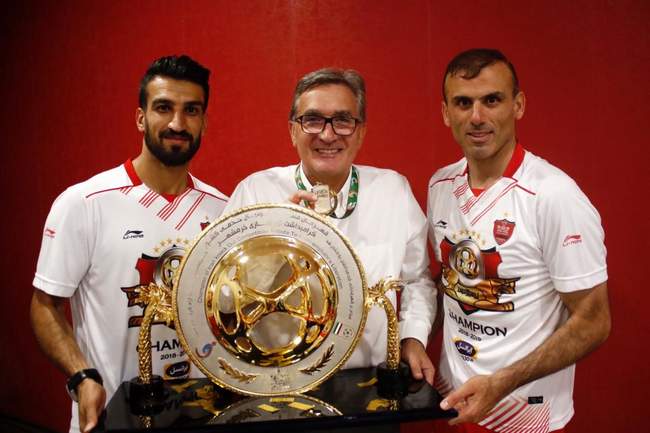 جشن قهرمانی پرسپولیس در جام حذفی (تصاویر)