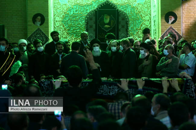 مراسم وداع با پیکر استاد فاطمی نیا