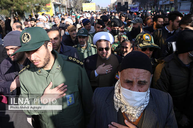تشییع پیکر مطهرشهیدگمنام در قوچان برگزار شد 