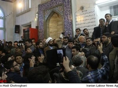 گزارش تصویری مراسم ترحیم مادر احمدی نژاد در قم