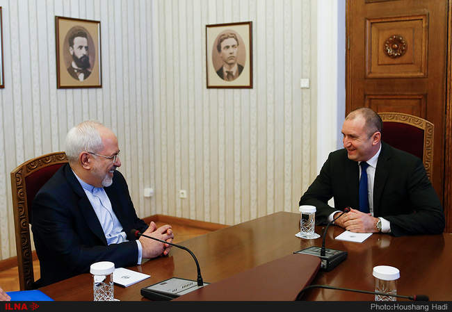 دیدار محمدجواد ظریف با رئیس‌جمهور بلغارستان 