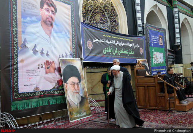 مراسم بزرگداشت مرحوم غضنفر رکن آبادی در مسجداعظم قم