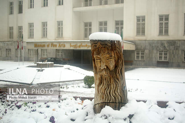 برف زمستانی در سعدآباد