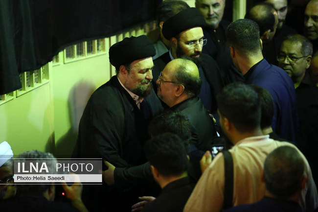 مراسم بزرگداشت والده همسر حجت‌الاسلام سید حسن خمینی در حسینیه جماران