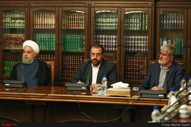 دیدار اعضای هیئت رئیسه فراکسیون امید با رئیس جمهور