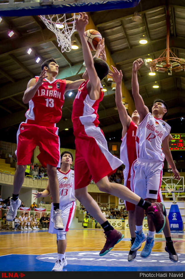 بیست و چهارمین دوره مسابقات بسکتبال قهرمانی جوانان آسیا: ایران - اندو