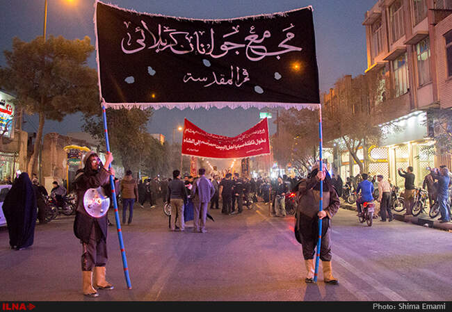 ورود نمادین کاروان اسرای کربلا به شام