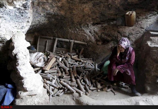 زندگی خانواده های سوری در غارها