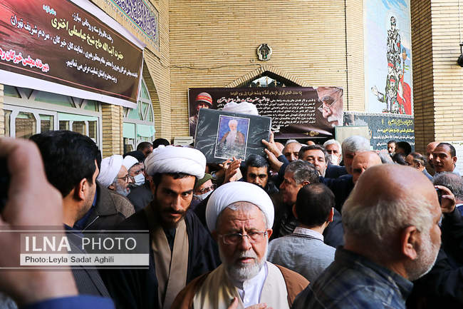 مراسم تشییع پیکر آیت الله عباسعلی اختری
