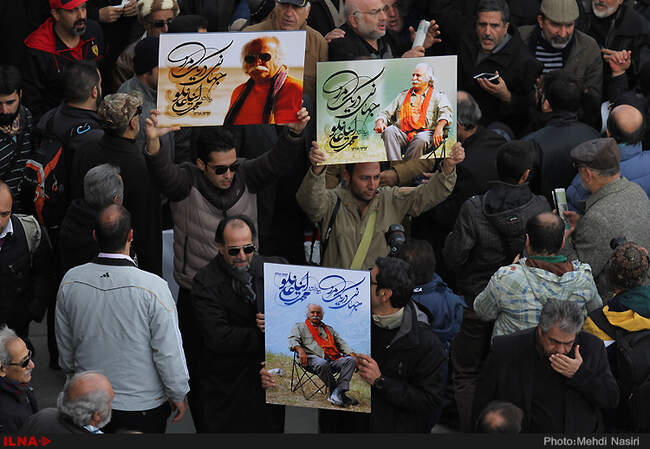 مراسم تشییع پیکر محمد علی اینانلو