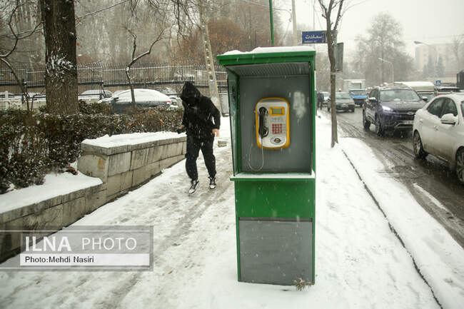بارش برف در تهران