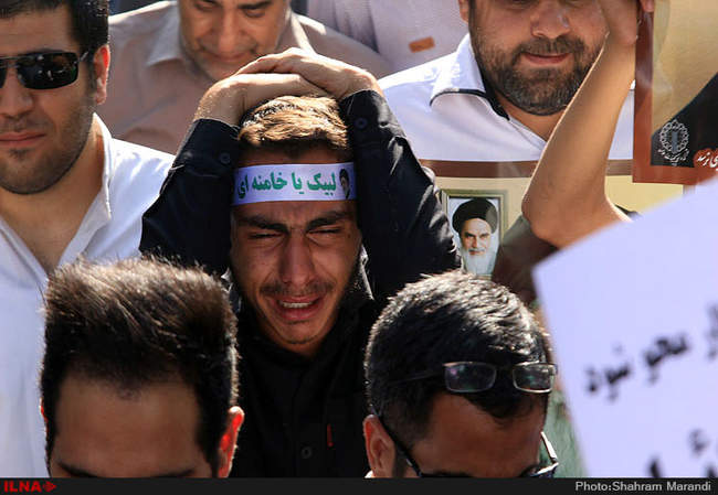 مراسم تشییع شهدای غواص و خط‌شکن-اصفهان
