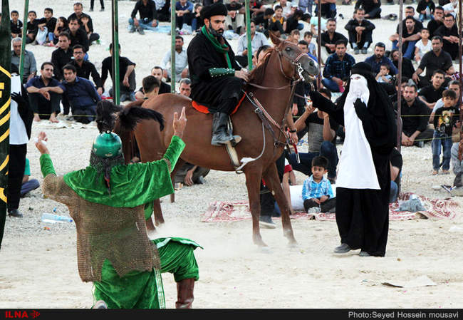 تعزیه حضرت عباس (ع) در بخش اسیر شهرستان مُهر استان فارس