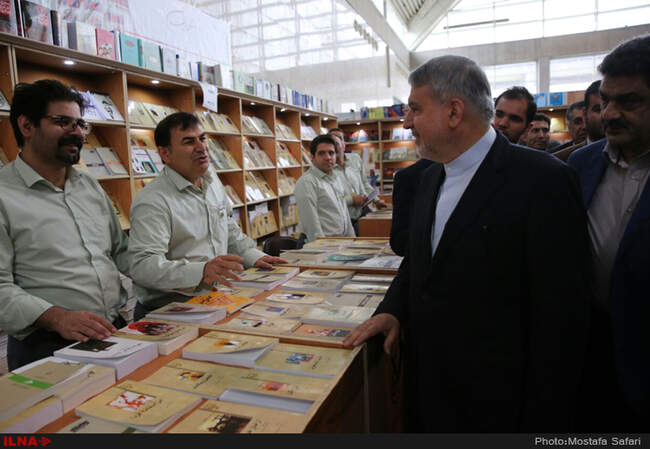 حضور  سید رضا صالحی امیری وزیر فرهنگ و ارشاد در سی‌‌اُمین نمایشگاه بین‌المللی کتاب تهران 