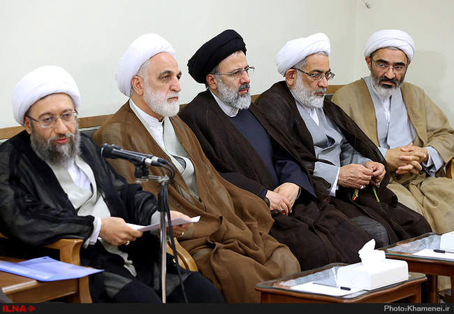 دیدار رئیس و مسئولان قوه قضائیه با مقام معظم رهبری 