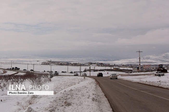 طبیعت برفی روستای قلات