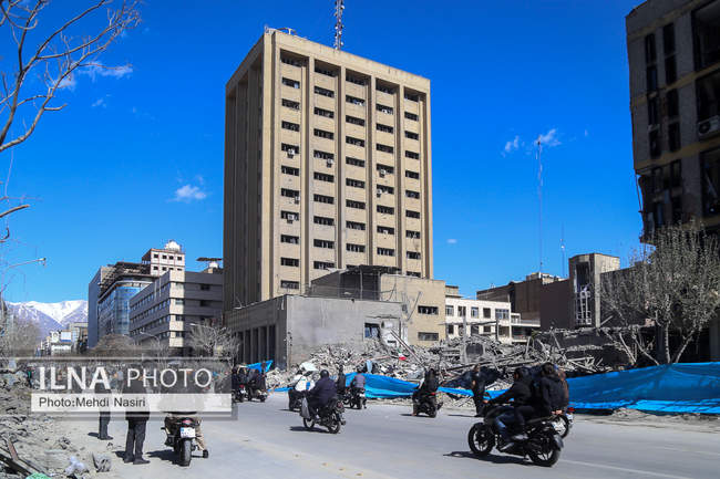 خیابان ترکمنستان و فردوسی یک روز بعد از تجاوز