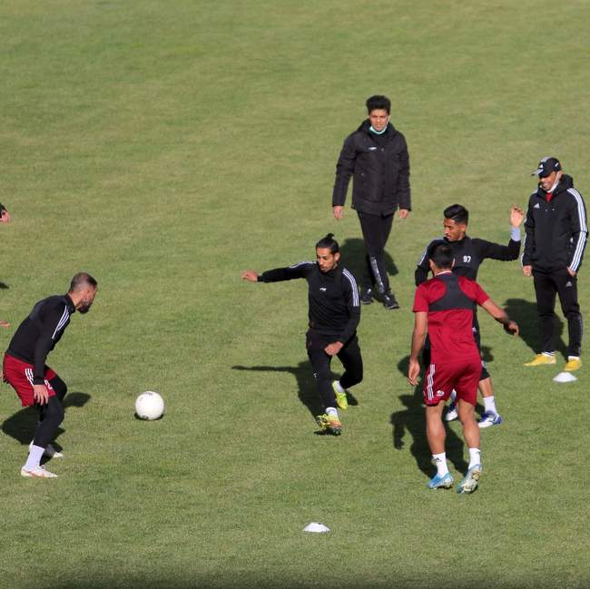 تمرینات آماده سازی تراکتور پیش از مصاف با مس رفسنجان