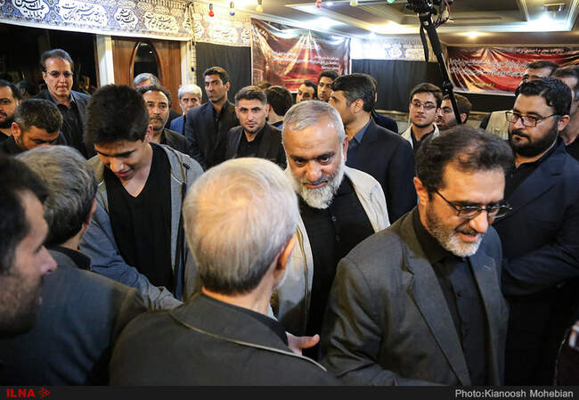 ترافیک کابینه نهم و دهم در مراسم ترحیم برادر احمدی‌نژاد
