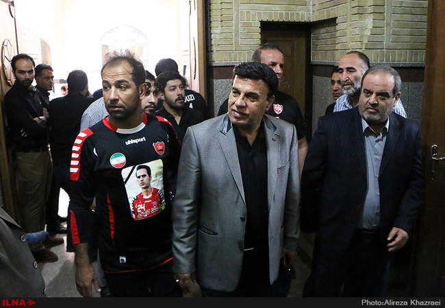 مراسم ترحیم هادی نوروزی کاپیتان تیم فوتبال پرسپولیس
