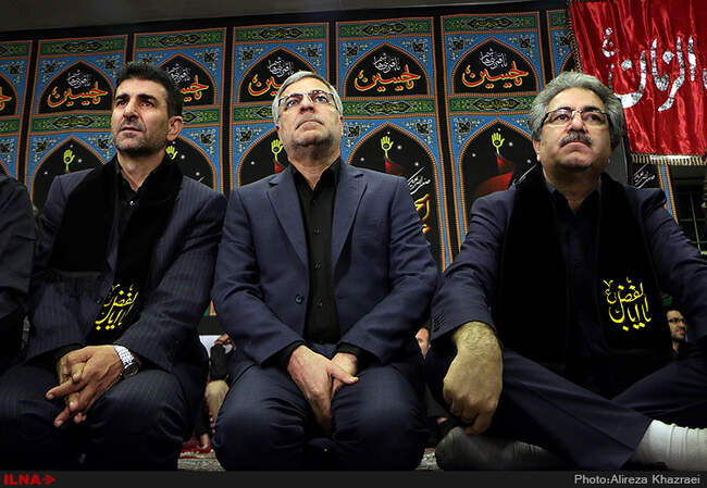 عزاداری رئیس جمهور و وزیر کار در جمع کارگران 