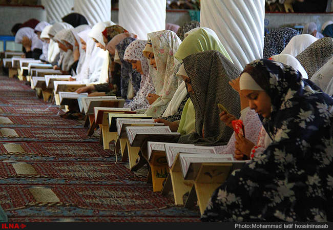 مراسم تلاوت قرآن در مسجد جامع سنندج