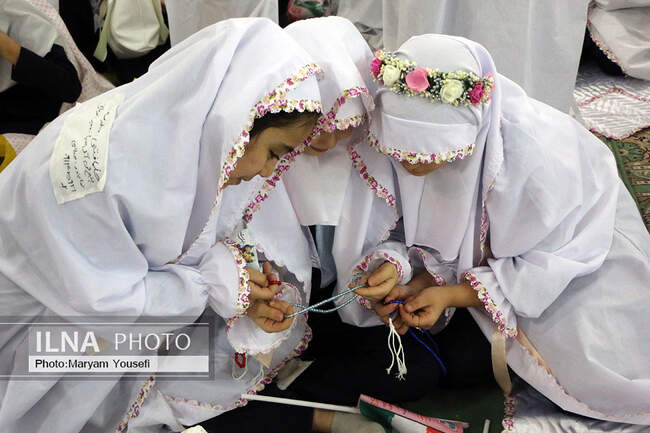 مراسم جشن تکلیف ۵ هزار نفری دختران تبریز