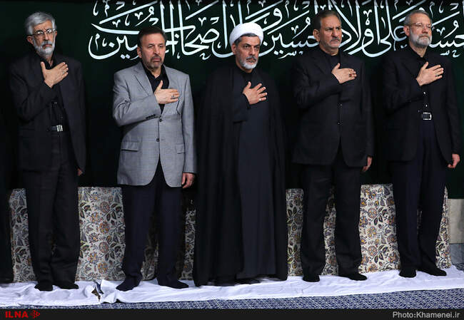 مراسم عزاداری شب تاسوعای حسینی با حضور رهبر معظم انقلاب اسلامی