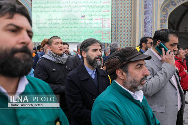 تشییع پیکر شهرام عبدلی در حرم مطهر رضوی