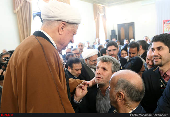 دیدار جمعی از فرماندهان دفاع مقدس با آیت الله هاشمی رفسنجانی