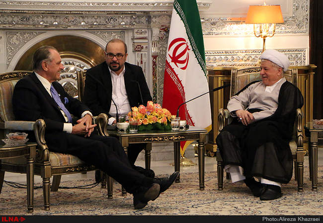 دیدار آیت الله هاشمی رفسنجانی با قائم مقام دبیر کل سازمان ملل متحد