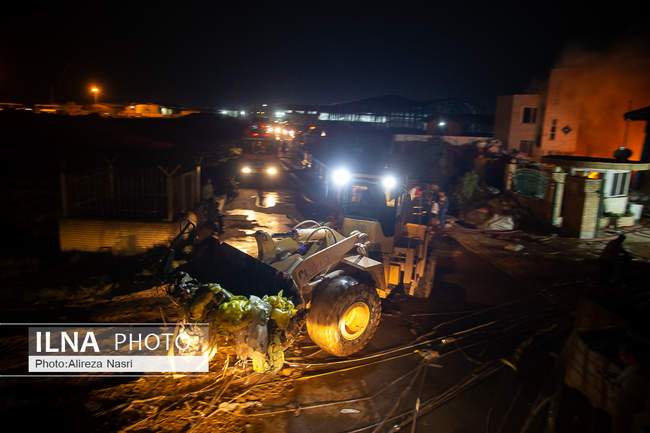 آتش‌سوزی کارگاه تولید پلاستیک در شهرک صنعتی لیا