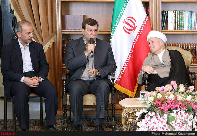 دیدار اعضای تیم ملی و مسئولین فدراسیون وزنه‌برداری با آیت الله هاشمی رفسنجانی