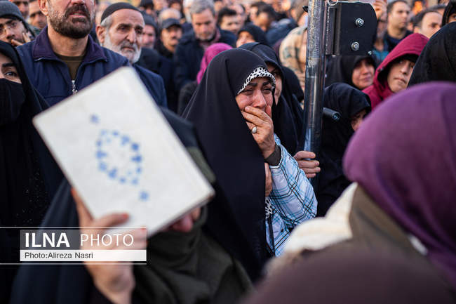 تشییع شهدای مدافع امنیت در قزوین به روایت تصویر