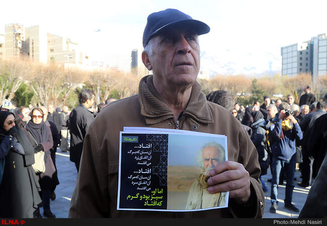 مراسم تشییع پیکر محمد علی اینانلو