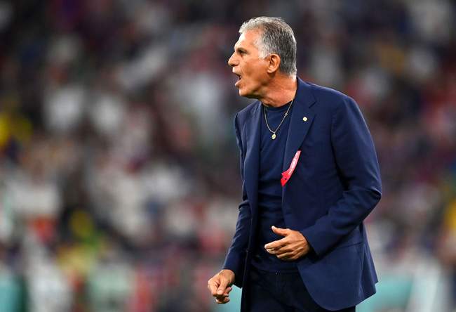 10 فریم با واکنش‌های کی‌روش و برهالتر در دوئل ایران و آمریکا