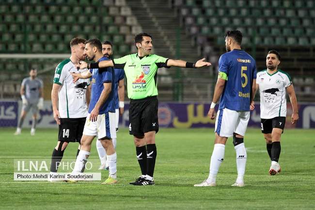 تساوی تیم فوتبال ذوب آهن اصفهان مقابل ملوان انزلی