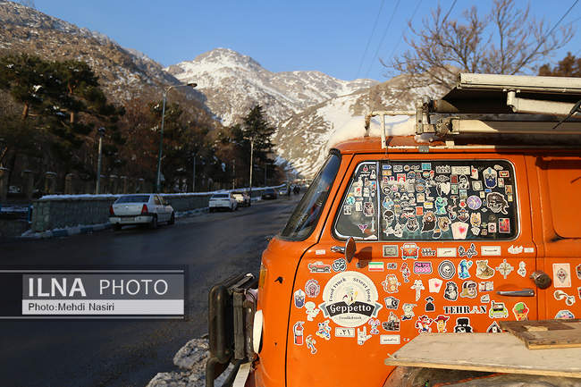 برف زمستانی پارک جمشیدیه