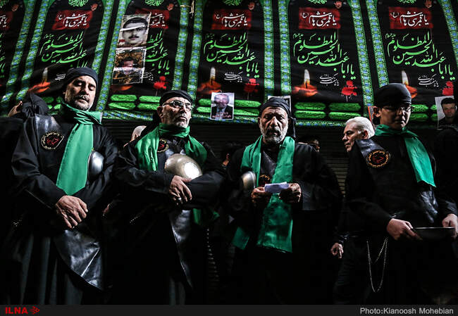 مراسم عزاداری تاسوعای حسینی در بازار تهران