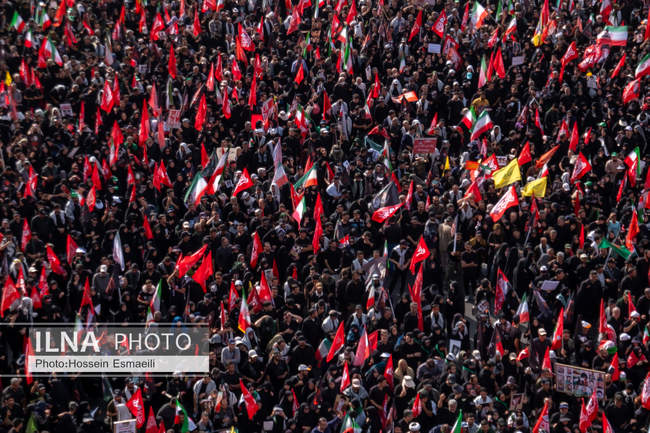 Funeral ceremony of the martyred revolutionary leader