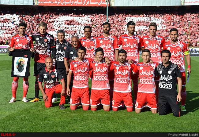 دیدار تیم های فوتبال پرسپولیس تهران و راه آهن تهران/2