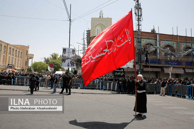 مراسم خیمه‌سوزان ظهر عاشورا در چهارراه گلوبندک تهران /2