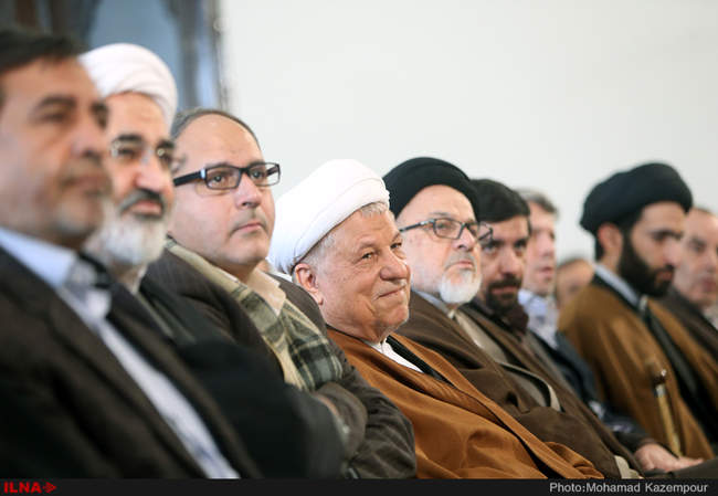 دیدار جمعی از فرماندهان دفاع مقدس با آیت الله هاشمی رفسنجانی