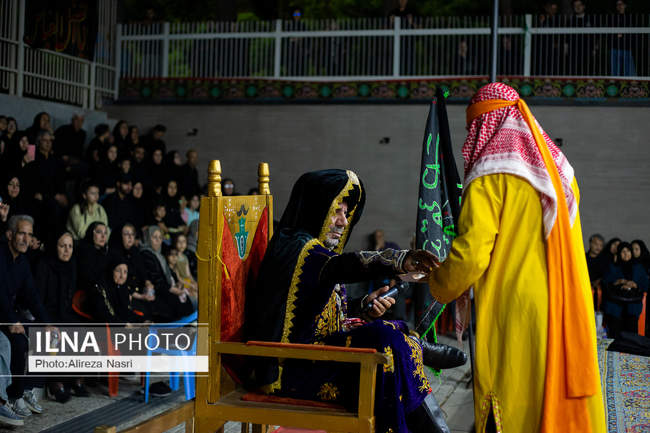برگزاری آئین تعزیه‌خوانی در تئاتر شهر قزوین