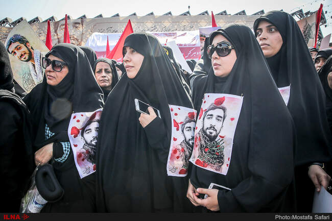 گزارش تصویری مراسم تشییع پیکر شهید حججی 