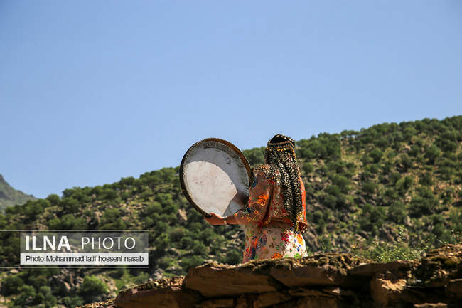 مراسم هزار دف در روستای پالنگان
