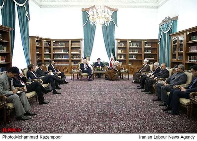 دیدار معاون وزیر خارجه ایتالیابا آیت الله هاشمی رفسنجانی