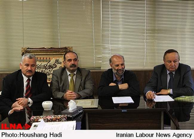 دیدار هیئت کارگری سوریه با دبیر خانه کارگر