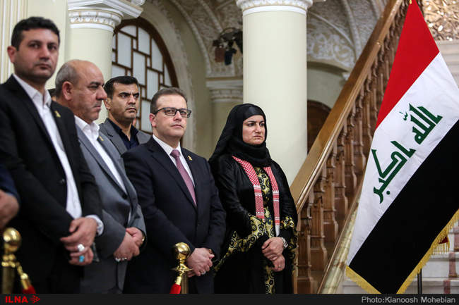 دیدار و نشست خبری روسای مجلس ایران و عراق