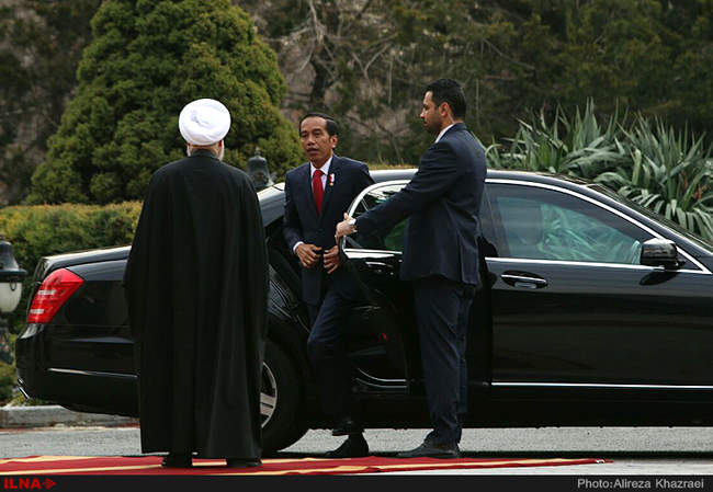 مراسم استقبال از رییس جمهوری اندونزی